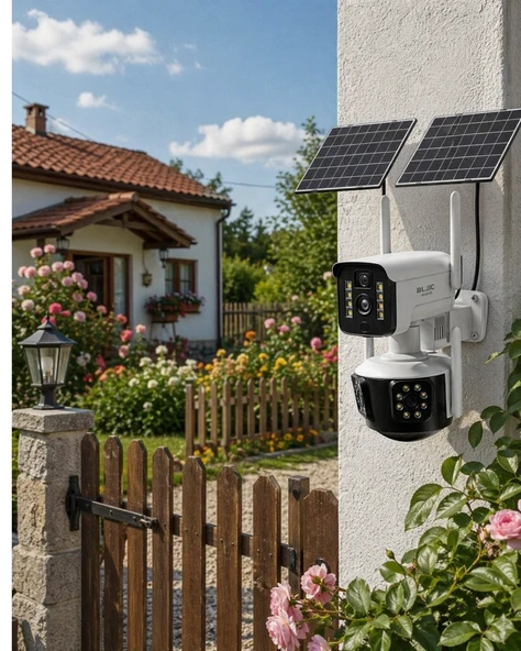 Güneş Enerjili Arsa Kamerası 4g Sım Kartlı Gece Görüşlü Solar Kamera 2 Yıl Garantili ürün görseli 1