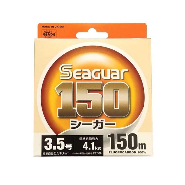 Seaguar 150 %100 Fluoro Carbon Misina 150mt  Standart 0.330 MM ürün görseli 1