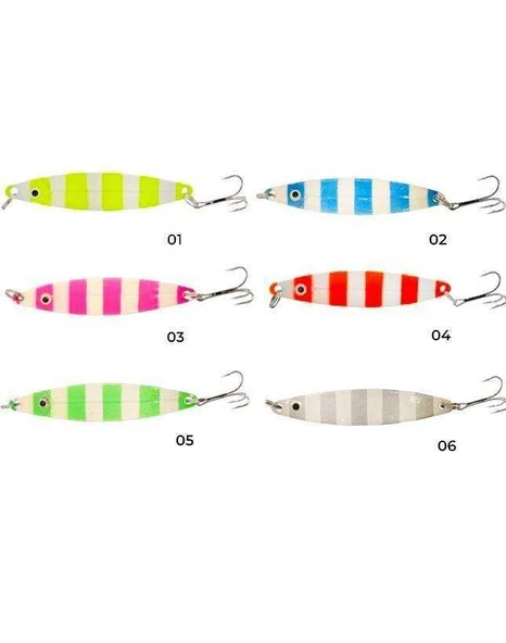 Captain 6145 Lüfer Kaşığı 20gr Zebra Glow 8cm  05 ürün görseli 1