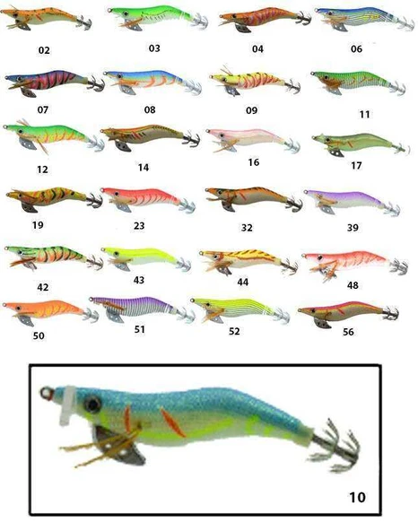 Captain 3017 Kalamar Zokası 10cm Wanted UV Squid Size 25  10 ürün görseli 1