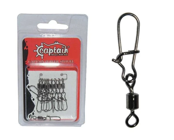 Captain 5029 Kilitli Klips Fast 10lu Paket Black Nikel  Standart 2-0 ürün görseli 1