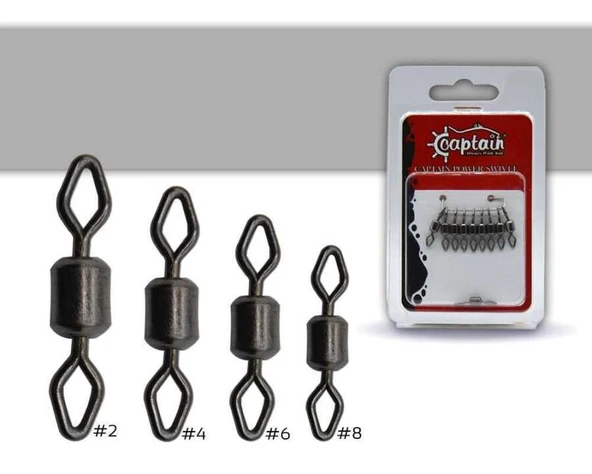 Captain 5080 Elmas Gözlü Fırdöndü 10lu Paket Black Nikel  Standart 4 ürün görseli 1