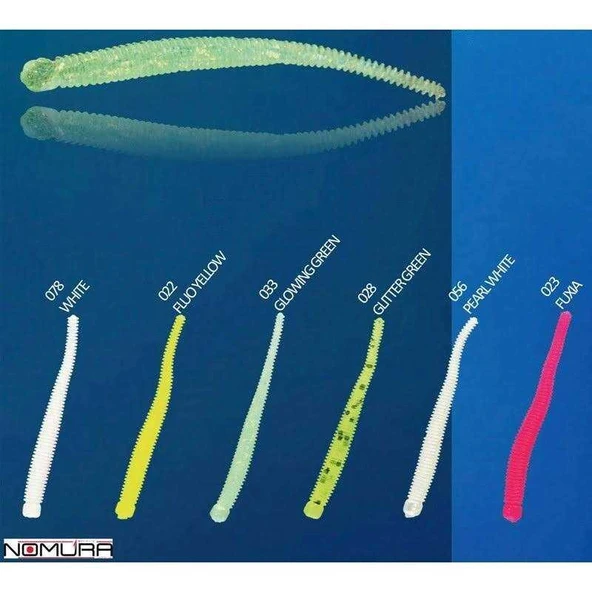 Nomura NM71503305 Stick Rib 5cm Aromalı LRF Silikon Yem 12li Set  PEARL WHIT ürün görseli 1