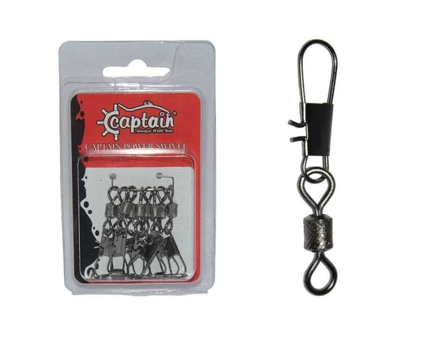 Captain 5023 Kilitli Klips İnox 10lu Paket Black Nikel  Standart 1-0 ürün görseli 1
