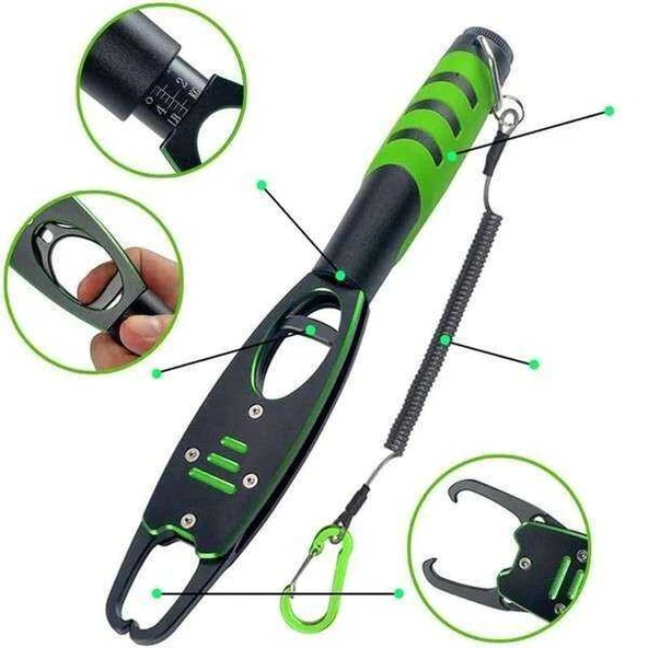 Captain 7508 Grip Carbon Balık Tutucu Kılıflı 18kg Terazili 29cm  Standart ürün görseli 1