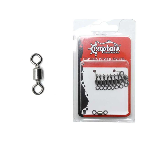 Captain 5009 Fırdöndü Rolling 10lu Paket Black Nickel  Standart 7 ürün görseli 1