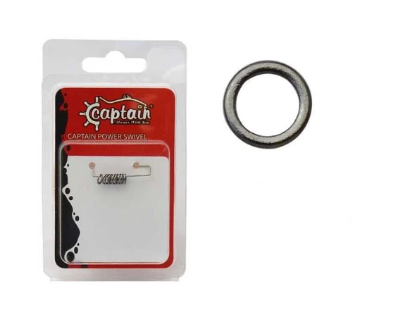 Captain 5146 Assist Halkası İnox 10lu Paket Black Nikel  Standart 0.65 MM ürün görseli 1