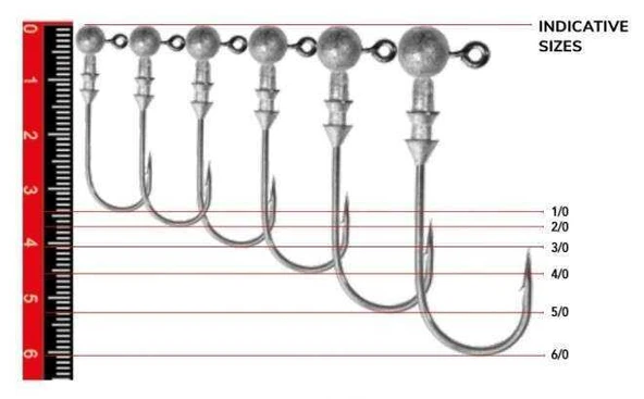 Nomura NM90007030 Round Jig Head 3lü Paket İğne30no 7gr  Standart ürün görseli 1