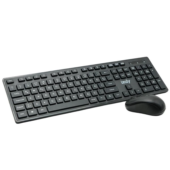 IZOLY KM7500 KABLOSUZ Q- KLAVYE MOUSE SET SİYAH - Resim 2
