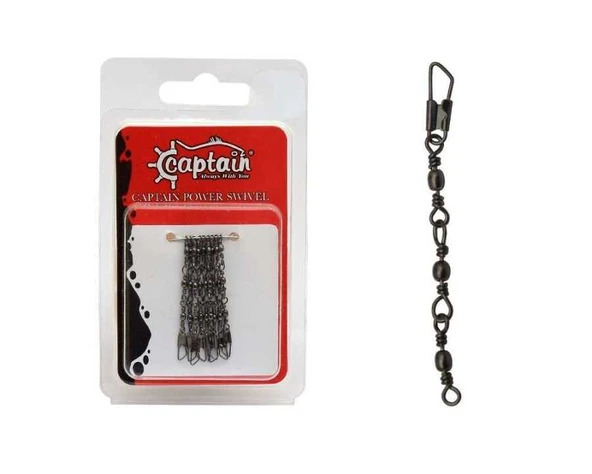 Captain 5095 3 Zincir Klips 5li Paket Black Nikel  Standart 14 ürün görseli 1