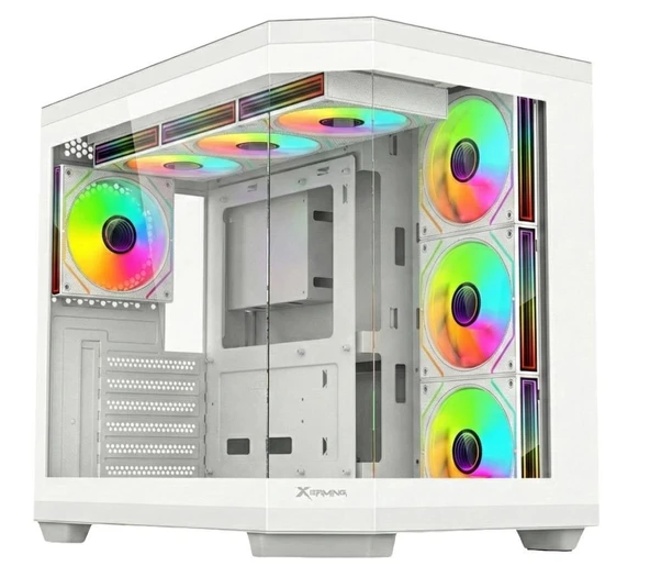 XGAMING V950 WHİTE 7 X ARGB Fan 750W 80+Bronze Gaming Case (426*285*380mm) ürün görseli 1