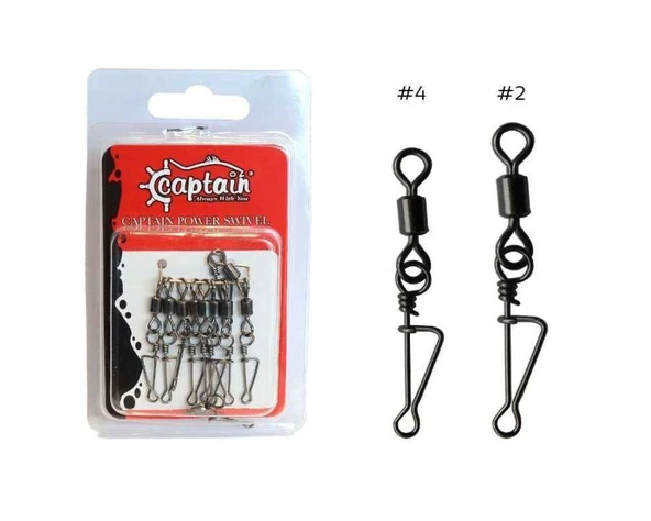 Captain 5035 Kilitli Klips Rolling 10lu Paket Black Nikel  Standart 1-0 ürün görseli 1