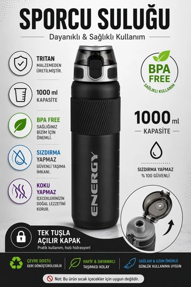 Voit ENERGY TRITAN SULUK 1000ML ürün görseli 1
