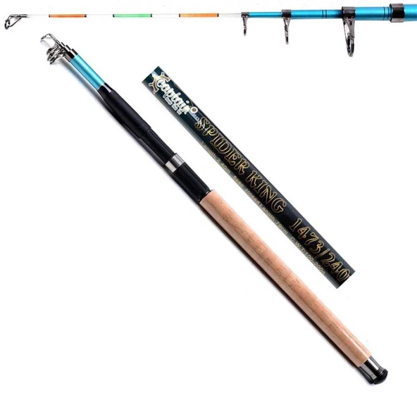 Captain 1473 Spider King Teleskopik Kamış 100-200gr Atar  Standart 390 CM ürün görseli 1