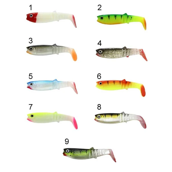 Captain 3569 Style Soft 10cm Levrek Silikonu 5li Paket Suni Yem  3 ürün görseli 1