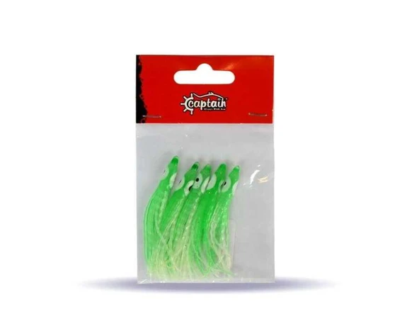 Captain 3594 Octopus Curly 6cm Ahtapot Sübye 5li Paket Suni Yem  7 ürün görseli 1