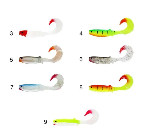 Captain 3571 Taifun Soft 10cm Levrek Silikonu 5li Paket Suni Yem  9 ürün görseli 1