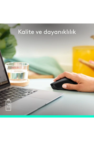 (OUTLET) Logitech M280 Konforlu Kablosuz Optik Mouse, Siyah 910-004287 - Resim 6