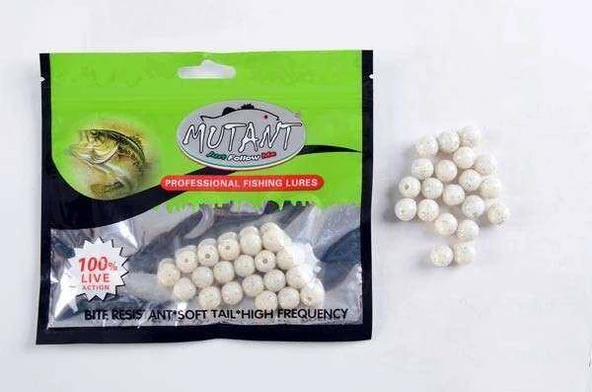 Mutant 3550 Walker Silikon Boli 20li Paket Sunİ Balık Yemi  SARı ürün görseli 1