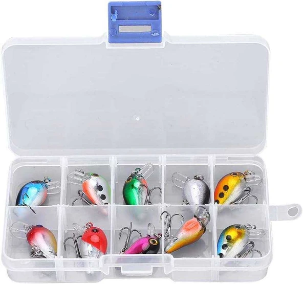 Captain 3397 Lure SET 5cm Floating 10lu Maket Balık Seti  Standart ürün görseli 1