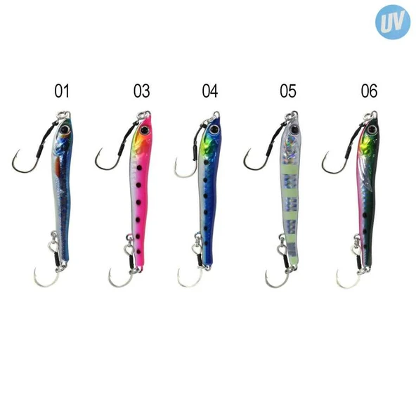 Captain 3628 Slide Jigger 60gr Light Jig Suni Yem  06 ürün görseli 1