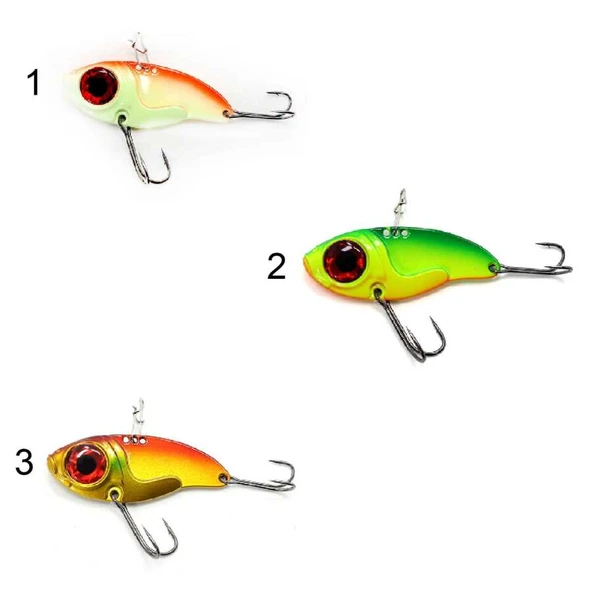 Captain 3610 Poppy 3D Metal Vibrasyon 17gr Jig Suni Yem  3 ürün görseli 1
