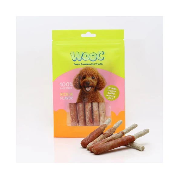 Wooc Ördekli Morina Balıklı Munchy Köpek Ödülü 75 Gr ürün görseli 1