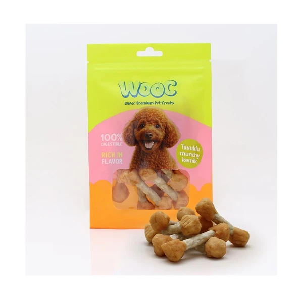 Wooc Tavuklu Munchy Kemik Köpek Ödülü 75 Gr ürün görseli 1