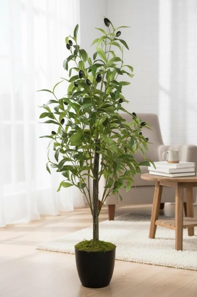 Yapay Zeytin Ağacı 85cm Doğal Görünümlü Yapay Ağaç ürün görseli 1