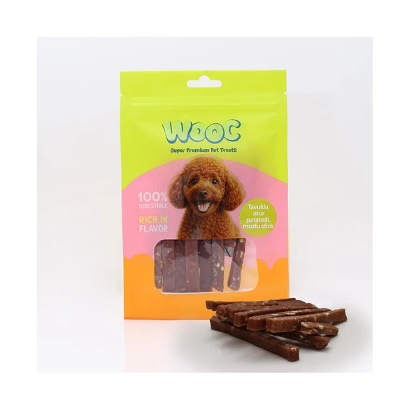 Wooc Tavuklu Mor Patatesli Muzlu Köpek Ödülü 75 Gr ürün görseli 1
