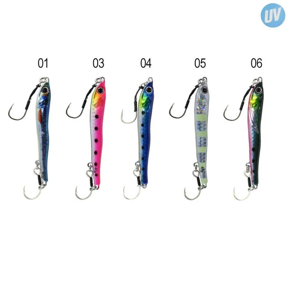 Captain 3627 Slide Jigger 40gr Light Jig Suni Yem  03 ürün görseli 1