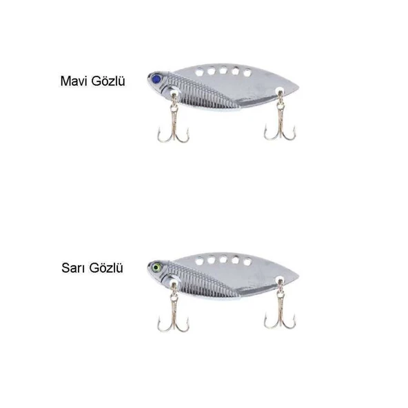 Captain 3623 Canon Metal Vibrasyon 10gr Suni Yem  MAVI GÖZLÜ ürün görseli 1