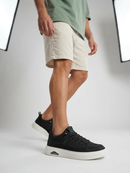Marcomen 23506 Erkek Lastikli Paraşüt Kumaş Sneaker Ayakkabı KÜÇÜK KALIP BİR NUMARA BÜYÜK TERCİH EDİNİZ ürün görseli 1