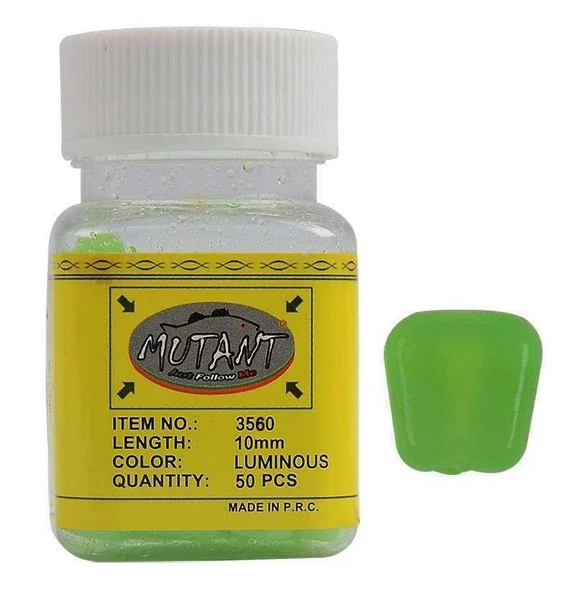 Mutant 3560 Silikon Pop Corn Aromalı Mısır 50li Kutu Sazan Yemi  GLOW ürün görseli 1