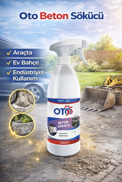 OTO55 Beton Sökücü 720 ML Oto Araç Beton, İnşaat Sonrası Çimento Sıva Harç Sökücü ürün görseli 1