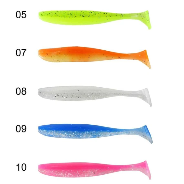Captain 3075 Shad Tail Soft 10cm Levrek Silikonu 5li Paket Suni Yem  07 ürün görseli 1