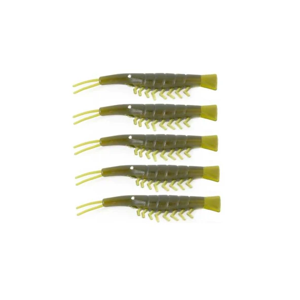 Captain 3052 Silikon Karides 6cm Suni Yem 5li Paket  006 ürün görseli 1