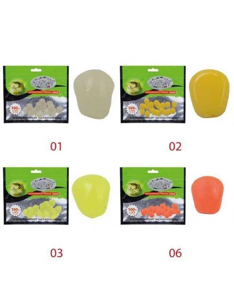Mutant 3500 Silikon Mısır Pop Corn 1cm 20li Paket Sazan Yemi  02 ürün görseli 1