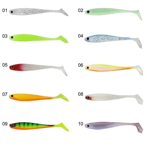 Captain 3587 Dagi Duck Shad 9cm 7gr Levrek Silikonu 5li Paket Suni Yem  01 ürün görseli 1