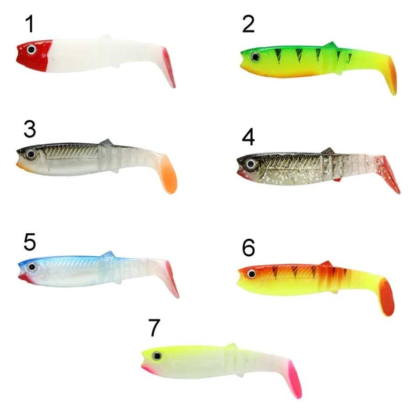 Captain 3569 Style Soft 8cm Levrek Silikonu 5li Paket Suni Yem  1 ürün görseli 1
