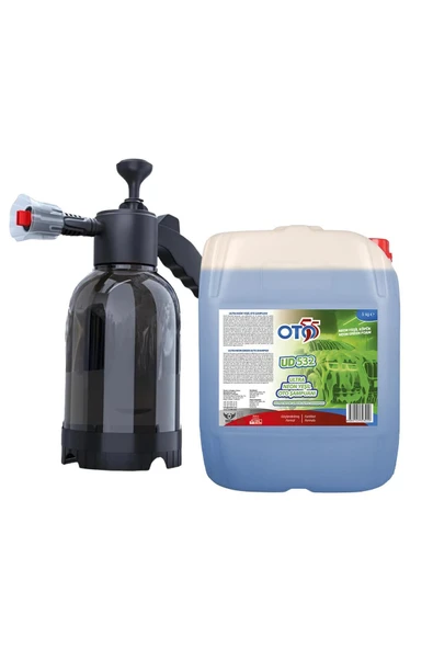 OTO55 5 LT Ultra Neon Yeşili Extra Cilalı Şampuan - Köpük Yapıcı Basınçlı Pompa 2 Litre ürün görseli 1