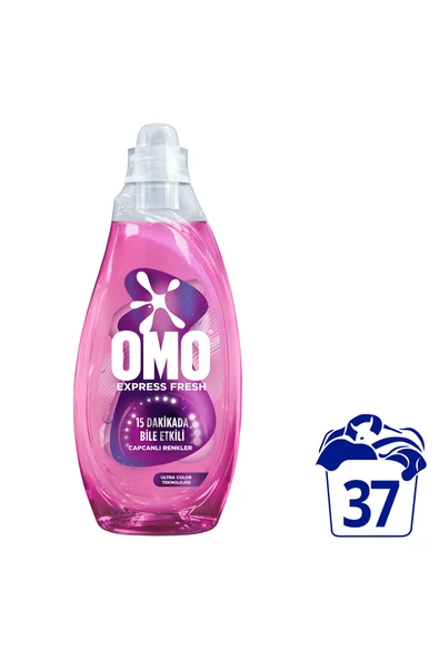 Omo Express Fresh Capcanlı Renkler Renkli ve Siyahlar Sıvı Çamaşır Deterjanı 1480 ml x1 ürün görseli 1