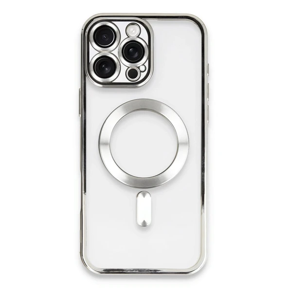 Apple İphone 16 Pro Kılıf Kross Magneticsafe Kapak - Gümüş ürün görseli 1