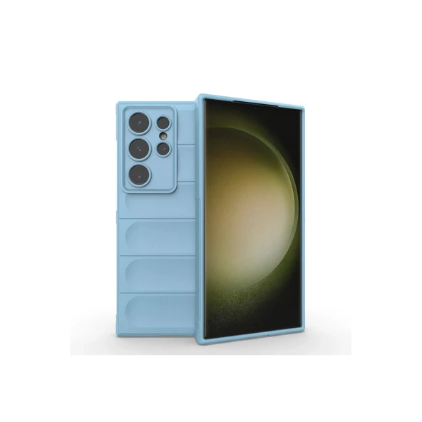 Samsung Galaxy S24 Ultra Kılıf Optimum Silikon - Sky Blue ürün görseli 1