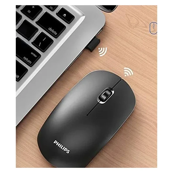 Phılıps M315 Siyah Kablosuz Mouse 5000DPI SPK7315 - Resim 3