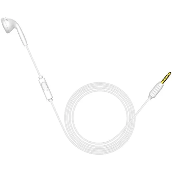 Baseus NGH09-02 Encok Tek Taraflı Kablolu Kulaklık H09 Beyaz ürün görseli 1