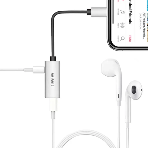 Wiwu LT02 Plus Lightning Ses Adaptörü - Resim 3