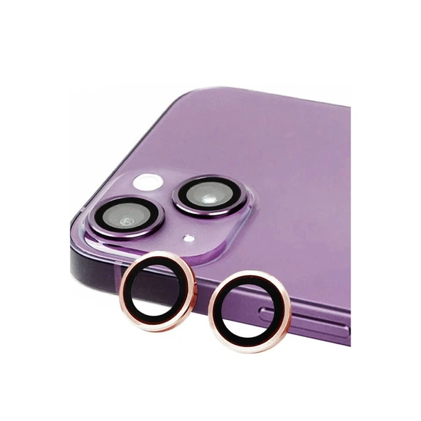 Apple İphone 15 Plus Raze Metal Kamera Lens - Pembe ürün görseli 1
