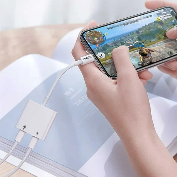 Wiwu LT01 Plus Lightning Ses Adaptörü - Resim 8