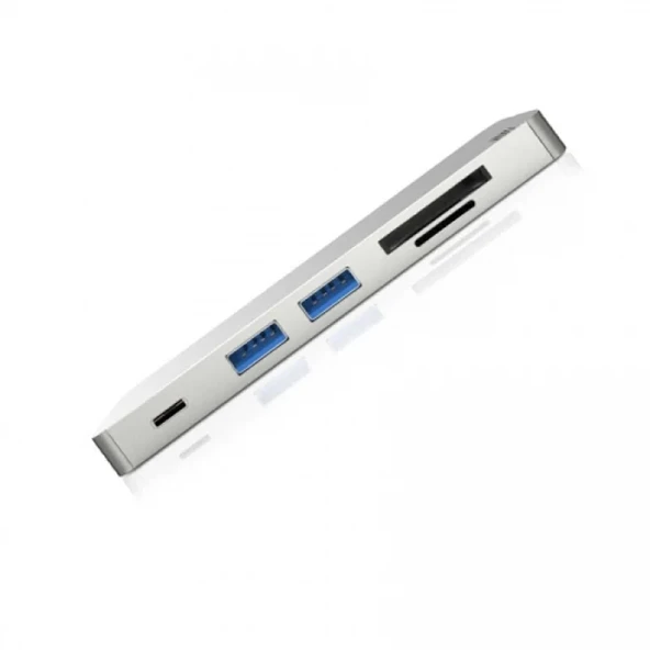 WIWU Hub T8 Lite USB Type-C Gri - Resim 10